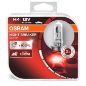 Галогенные лампы H4 Osram Night Breaker Silver DuoBox 64193NBS-HCB