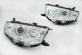 �������� ��� Mitsubishi Pajero Sport (2008-2016) � bi-led ������� �V3 Pro X-LED, ����������� �������