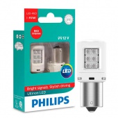 Комплект светодиодных ламп P21W Philips Ultinon LED RED (11498ULRX2)