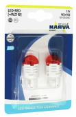 Комплект светодиодных ламп W21W Narva Range Performance RED LED