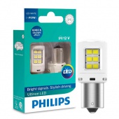 Комплект светодиодных ламп P21W Philips Ultinon LED White (11498ULWX2)