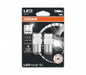 Комплект светодиодных ламп P21/5W Osram 12V-LED (BAY15d) White (7528DWP-02B)