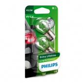 Комплект галогенных ламп P21/5W Philips LongLife EcoVision 12V 12499LLECOB2