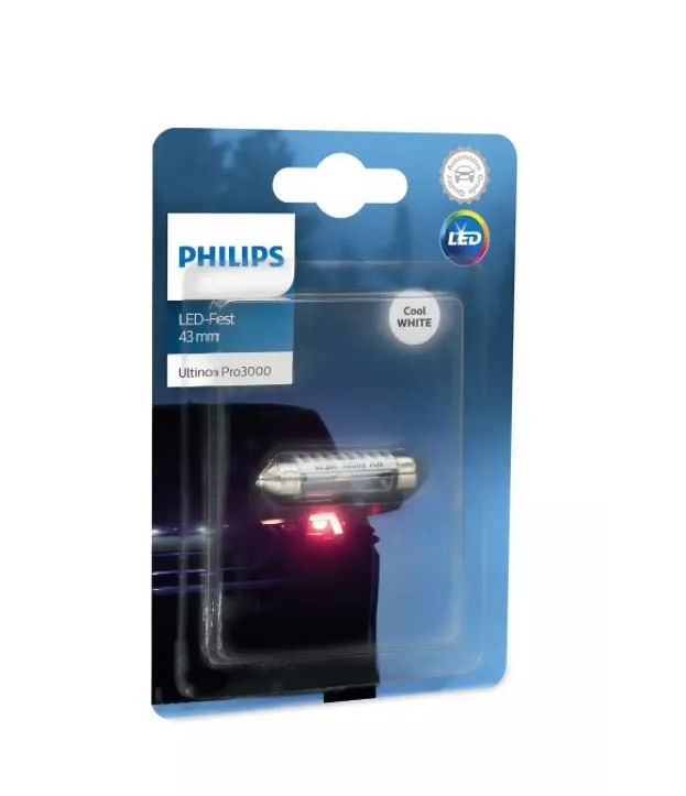 Светодиодная лампа SV8.5 Philips Ultinon Pro3000 LED Fest 6000К (30мм)