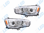 �������� ��� Mitsubishi Outlander XL (2010-2013) � bi-led ������� �4 X-LED, ����������� ������