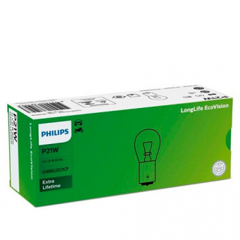 ���������� ����� Philips P21W LongLife EcoVision 12498LLECOCP