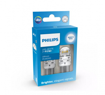    P21W Philips Pro6000 LED White (11498CU60X2)