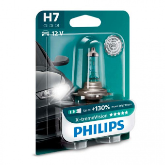   H7 Philips X-treme Vision +130% 12972XV+B1